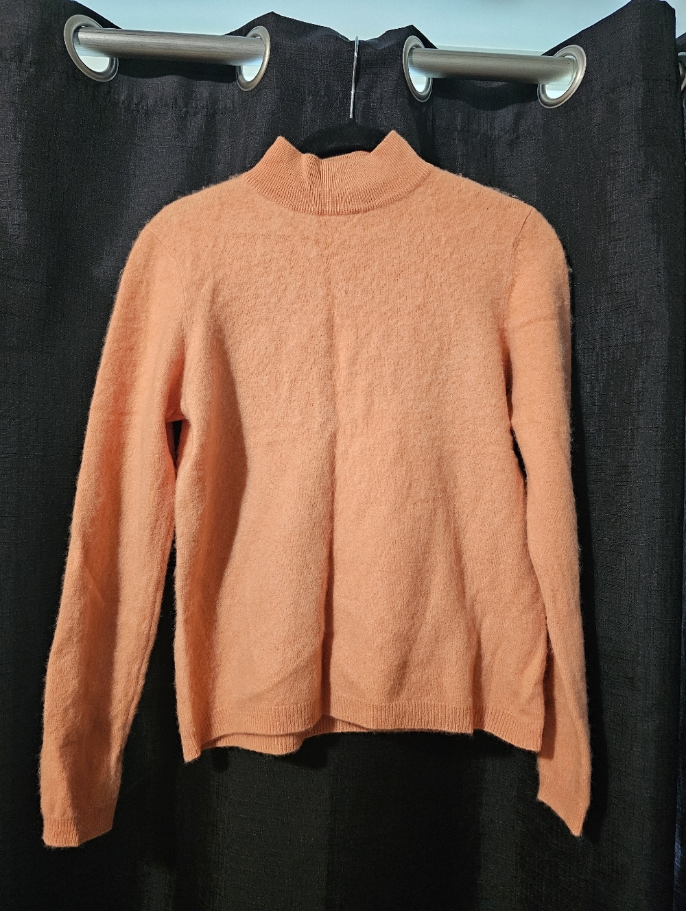 Charter Club Peach Mock Neck Sweater Sz M